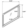 Coaster Fine Furniture 223634 Andover - Dresser Mirror - Dark Oak