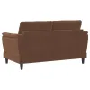 Coaster Fine Furniture 552102 Selma - Velvet Upholstered Crescent Arm Loveseat - Rust