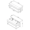 Coaster Fine Furniture 723778-S3 Byers - 3 Piece Lift Top Coffee And End Table Set - Brown Oak