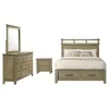 Coaster Fine Furniture 207530Q-S4 Hazlewood - 4 Piece Queen Storage Bedroom Set - Vineyard Oak