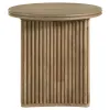 Coaster Fine Furniture 722938-S2 Adina - 2-Piece Round Coffee Table Set - Distressed Light Brown