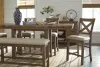 Ashley Furniture D631-09 Moriville - Double UPH Bench  - Beige