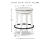Ashley Furniture D546-324 Ashley Furniture D546-324 Valebeck - UPH Swivel Stool  - White / Black