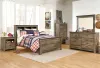 Ashley Furniture B446B87 Ashley Furniture B446B87 Trinell - Full Bookcase Panel Bed - Brown