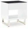 Ashley Furniture T756-3 Gardoni - Rectangular End Table - White / Black