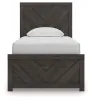 Ashley Furniture B3789B2 Prendonea - Twin Panel Bed - Charcoal