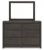 Ashley Furniture PCB3370B1 Fraluna - Dresser And Mirror - Charcoal