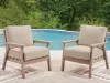 Ashley Furniture PCP422-820 Grover Beach - Lounge Chair With Cushion (Set of 2) - Driftwood