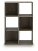 Ashley Furniture EA1104-3X2 Ashley Furniture EA1104-3X2 Shallifer - Six Cube Organizer - Brown