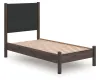 Ashley Furniture PCB2614B8 Ashley Furniture PCB2614B8 Pamytta - Twin Upholstered Panel Platform Bed - Brown
