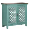 Liberty Furniture 2011-AC3836 Liberty Furniture 2011-AC3836 Kensington - 2 Door Accent Cabinet - Turquoise / Worn Wood Tone