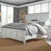 Liberty Furniture 417-BR-KPB Liberty Furniture 417-BR-KPB Allyson Park - King Panel Bed - Wirebrushed White / Charcoal