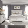 Liberty Furniture 520-BR-KPBDMN Liberty Furniture 520-BR-KPBDMN Abbey Park - 4 Piece Bedroom Set (King Panel Bed, Dresser & Mirror, Nightstand) - Antique White