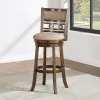 New Classic S1701-BS-CHY New Classic S1701-BS-CHY Gia - Swivel Barstool - Cherry / Brown - Fabric