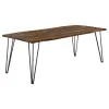 CoasterEssence 193861 Neve - Live Edge Dining Table - Gray Sheesham