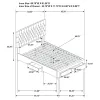 CoasterEssence 305877Q Soledad - Upholstered Queen Storage Panel Bed - Gray