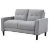 Coaster Fine Furniture 506782 Bowen - Upholstered Track Arm Tufted Loveseat - Gray