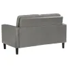 Coaster Fine Furniture 508366 Ruth - Upholstered Track Arm Loveseat - Gray