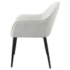 Coaster Fine Furniture 115592 Emma - Fabric Upholstered Dining Arm Chair (Set of 2) - Fog Gray