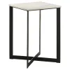 Coaster Fine Furniture 707698-S3 Tobin - 3 Piece Marble Top Coffee And End Table Set - White