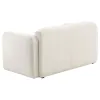 Coaster Fine Furniture 509812 Dorset - Fabric Upholstered Round Track Arm Loveseat - White