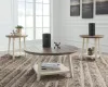 Ashley Furniture T377-13 Bolanbrook - Occasional Table Set (Set of 3) - White / Brown / Beige