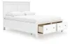 Ashley Furniture B680B20 Ashley Furniture B680B20 Fortman - Queen Panel Storage Bed - White