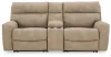 Ashley Furniture 61004S3 Ashley Furniture 61004S3 Next-Gen Durapella - 3-Piece Power Reclining Sectional Loveseat With Console - Sand