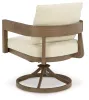 Ashley Furniture P671-602A Serene Bay - Swivel Chair With Cushion (Set of 2) - Dark Brown / White