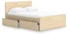 Ashley Furniture EB9632B12 Ashley Furniture EB9632B12 Onita - Queen Panel Platform Bed With 1 Side Storage - Natural