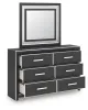 Ashley Furniture PCB3380B1 Ashley Furniture PCB3380B1 Zuraleus - Dresser And Mirror - Black