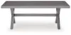 Ashley Furniture PCP418-701 Half Moon Beach - Rectangular Cocktail Table - Gray