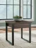 Ashley Furniture T318-2 Wickman Falls - Square End Table - Dark Brown