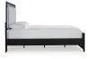 Ashley Furniture PCB1115B6 Ashley Furniture PCB1115B6 Maeling - Queen Upholstered Panel Bed - Black