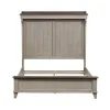 Liberty Furniture 457-BR-QMT Liberty Furniture 457-BR-QMT Ivy Hollow - Queen Mantle Bed - Weathered Linen / Dusty Taupe
