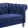 New Classic UKD13-20-BLUC Emma Crystal - Loveseat - Royal Blue