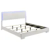 CoasterEssence 203500KE-S5 Felicity - 5 Piece King Bedroom Set - White High Gloss