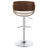 CoasterEssence 104966 Dana - Adjustable Bar Stool - Ecru And Chrome