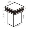 CoasterElevations 936137 Elora - Square Mirrored Accent Side Table - Silver
