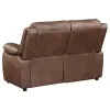 Coaster Fine Furniture 508282 Ellington - Upholstered Padded Arm Loveseat - Dark Brown