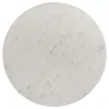 Coaster Fine Furniture 709668 Astoria - Round Genuine Marble Coffee Table - White