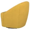 Coaster Fine Furniture 903076 Leon - Upholstered Barrel Accent Swivel Chair - Mustard Yellow
