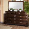 Furniture of America CM7302CH-D Brandt - Dresser - Brown Cherry