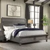 Intercon FG-BR-4965KB-STE-C Forge - King Bed - Brushed Steel