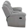 Coaster Fine Furniture 602552 Gilson - Chenille Upholstered Reclining Loveseat - Gray