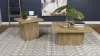 Coaster Fine Furniture 708068-S2 Devar - 2 Piece Square Coffee And End Table Set - Mango