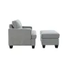 Intercon SY-OT-BWN30-GPH-C Baldwin - Ottoman - Dalton Graphite