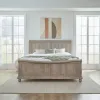 Liberty Furniture 589WT-BR-CKSL Rustic Traditions - California King Sleigh Bed - Saddle Tan