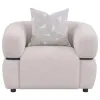 Coaster Fine Furniture 508963 Jeanette - Fabric Upholstered Round Arm Accent Chair - Beige