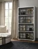 Pulaski Furniture P021773 Pulaski Accents - 4-Shelf Sliding Door Bookcase - White / Black